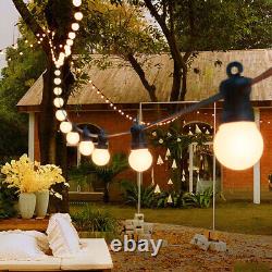 10/15/30M Globe Bulb Ball Fairy String Lights Plug In Outdoor Garden Waterproof