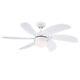 105cm 42 indoor ceiling fan with single light Westinghouse Turbo Swirl White