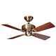 107 cm 42 traditional ceiling fan with pull cord HUNTER BAYPORT Antique brass