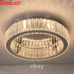 14.9Inch Dimmable Crystal Chandelier LED Ceiling Light Living Room Lamp Remote