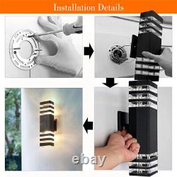 14X Modern LED Up Down Wall Lights In/Outdoor Garden Porch Sconce Door Wall Lamp