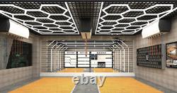 -15 Hexagon light Grid White Garage Workshop Detailing Wall 6 Sided Lights