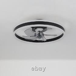 20 LED Ceiling Fan Light Dimmable Chandelier Lamp Bluetooth APP Remote Control