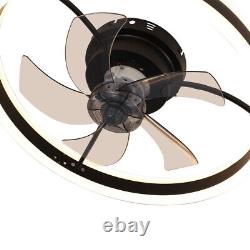 20inch Modern LED Ceiling Fan Light Dimmable 3-Colour 6-Speed APP Remote Control