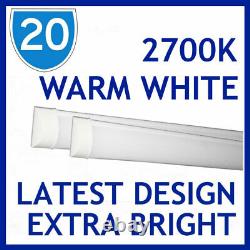 20x Wholesale Pack 5FT LED Batten Tube Light Linear Slim Indoor Workshop Garage