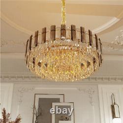 4 Layer 40cm Crystal Chandelier Adjustable Ceiling Light Mount Pendant Lamp