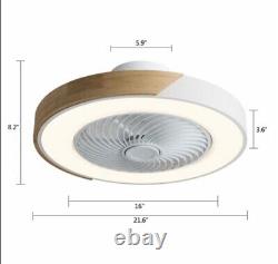 40.6cm Damiya 5 Blade LED Ceiling Fan with Remote Control