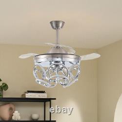42 Modern Ceiling Fans with Light Remote Control Bedroom Living Room Fan Lamp
