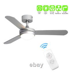 42in/52inch Ceiling Mounted Fan With Light Remote Control 3 Colour Changing LED