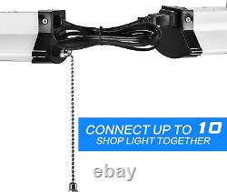 4FT Linkable LED Shop Light, 50 W for Garage, 5600 LM 4 Foot LED Light Fixtures