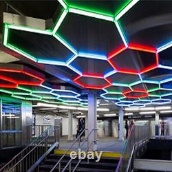 5 HEX LED Hexagon Garage Light Changing for Basement RGB Honeycomb Light DIY UK