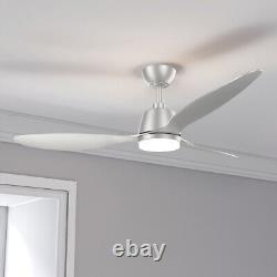 52 Large Ceiling Fan with Lighting Bulb 6 Speed Remote Cooling 3-Blades Light