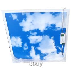 600x600 LED Ceiling Recessed Surface Mounted Panel Light 48W Sky Cloud Daylight