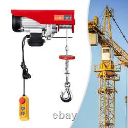 800kg Workshop Garage Winch Electric Hoist Lift Mounted Crane Winch 220V 1300W