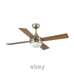 Ceiling fan with Lights 42 107 cm Mini Icaria Brass Oak Fan with Remote