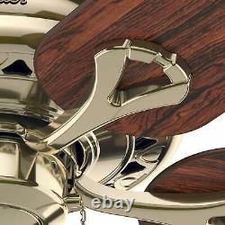 Ceiling fan with Pull Chain Savoy Polished Brass 132cm 52 Fans without Light