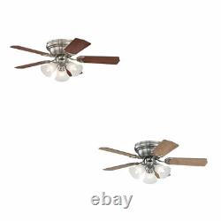 Ceiling fan with lights Westinghouse Contempra Trio Brushed Nickel 90cm 36