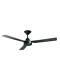 Ceiling fan with wall speed control Fan without lights Calypso Black 122 cm 48