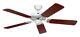 Ceiling fan without Lights White & Mahogany Ceiling fan Classic Royal 132 cm 52