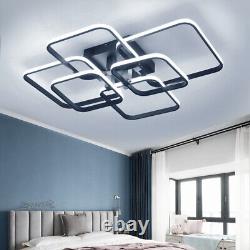 Chic Square Chandelier Stacking LED Frame Pendant Lamp Ceiling Light Living Room