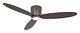 DC Ceiling fan with Remote Flush mount Ceiling Fan with LED Plano Bronze 52