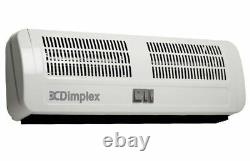 Dimplex AC3N 3kW Air Curtain Indoor Over Door Wall Fan Heater Metal White