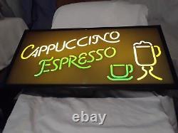 Electric Cappuccino Expresso Light Up Sign