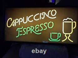 Electric Cappuccino Expresso Light Up Sign