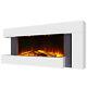 Electric Fire Fireplace Wall Mounted LED Frame Heater Mantel with Remote Control