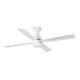 Flush mount Ceiling fan with LED Lighting Fraser DC Ceiling fan with Remote 52