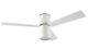 Flush-mount Ceiling fan with Lighting Formentera White 132cm Fan with Remote kit