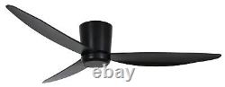 Flush mount Ceiling fan with Remote Array Black 137 cm 54 DC Ceiling fan Quiet
