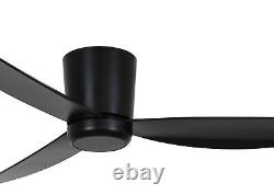 Flush mount Ceiling fan with Remote Array Black 137 cm 54 DC Ceiling fan Quiet