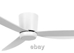 Flush mount Ceiling fan with Remote Array White 137 cm 54 DC Ceiling fan Quiet