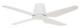 Flush mount ceiling fan with remote Lucci Airfusion Aria CTC White 122 cm 48