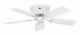 Hugger Ceiling fan Low profile Classic Flat White Grey Flush mount 103 cm 41