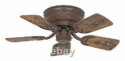 Hugger style Ceiling fan Low profile Classic Flat Bronze Flush mount 79 cm 31