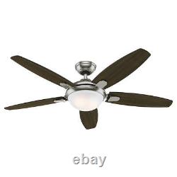 Hunter Ceiling fan with Remote control Contempo Nickel Ceiling fan with Lights