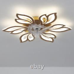 Indoor Ceiling Fan Light 3-Color Dimmable 6 Speed Timing APP/Remote Control Lamp
