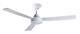 Indoor Ceiling Fan with Wall Controller Bayside Calypso White 122 cm 48