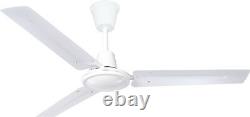 Industrial style ceiling fan with wall control NEW PACIFIC WHITE 120 cm 47