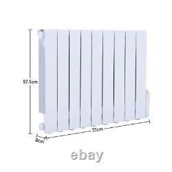 Oil Filled Electric Panel Heater Themostat Radiator Timer Wall Mounted 900-2000W