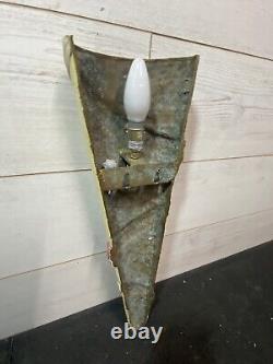 Painted Cast bronze Cone Wall light Hand Made Stunning Medieval Castle Gothic