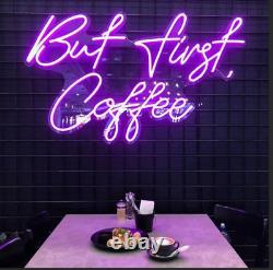 Personalised Custom Neon Sign Night Light LED Coff Shop Store Cafe Time Decor