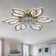 Petal Shaped Ceiling Fan Light 3-color Dimmable Led Chandeliers 2.4G APP Control