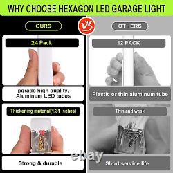 RGB Hexagon Lights Garage 5 Grid System Honeycomb LED Garage Light Hex Barbe