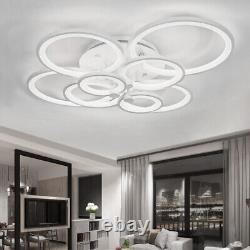 Ring Geometric Design Flush Mount Lighting Fixture Home Ceiling Light Chandelier