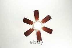 Small Ceiling fan Light with Pull Cords Mini Fan with Luminaire Petite Nickel