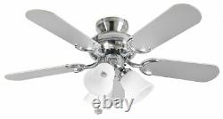 Small Ceiling fan with Light Kit 91 cm Ceiling Close to Ceiling fan Flush mount