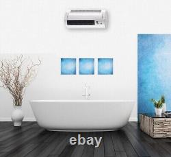 Wall fan Heater 7 DAY Timer PTC bathroom workshop electric wall mounted Remote